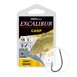 Excalibur carp long shank size: 4